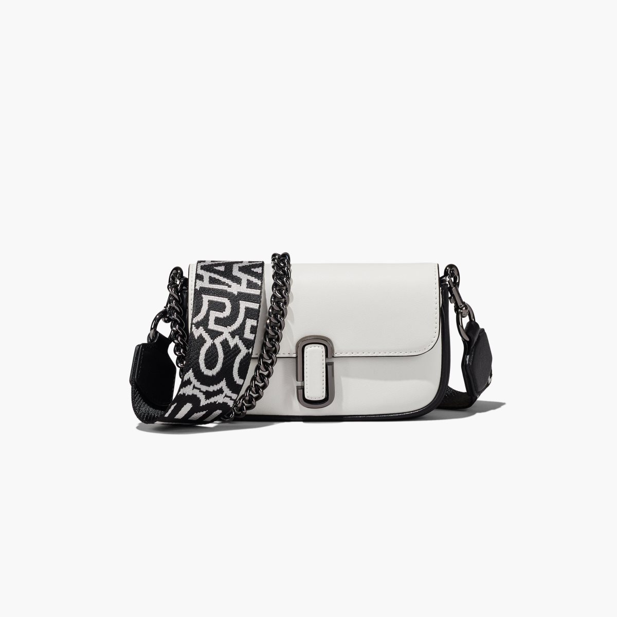 Marc Jacobs Bi-Color J Marc Mini Bag Black/White | 9013MISJQ