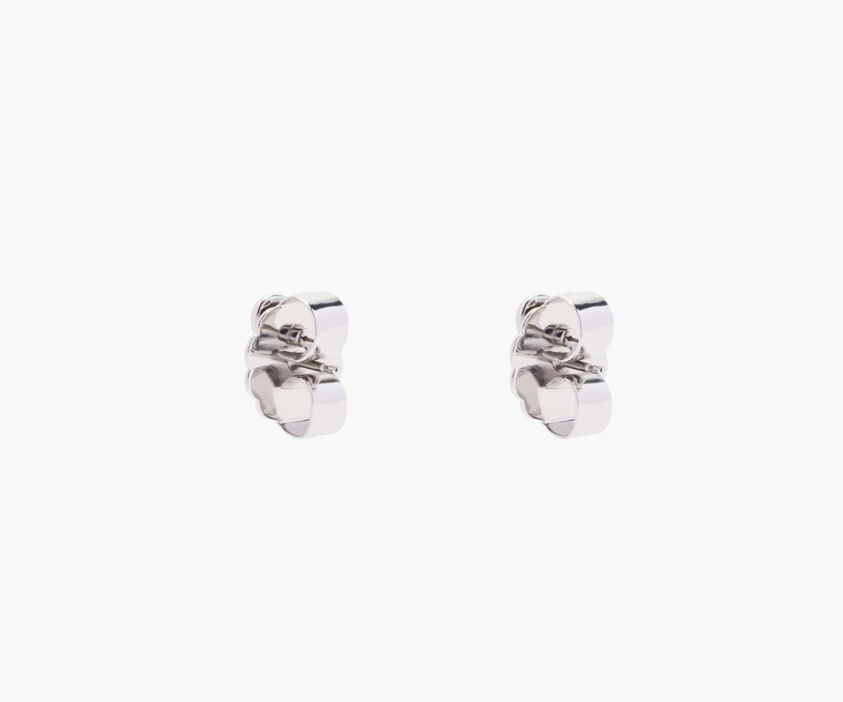 Marc Jacobs Charmed Heart Stud Earrings Crystal/Silver | 0546QGLSB