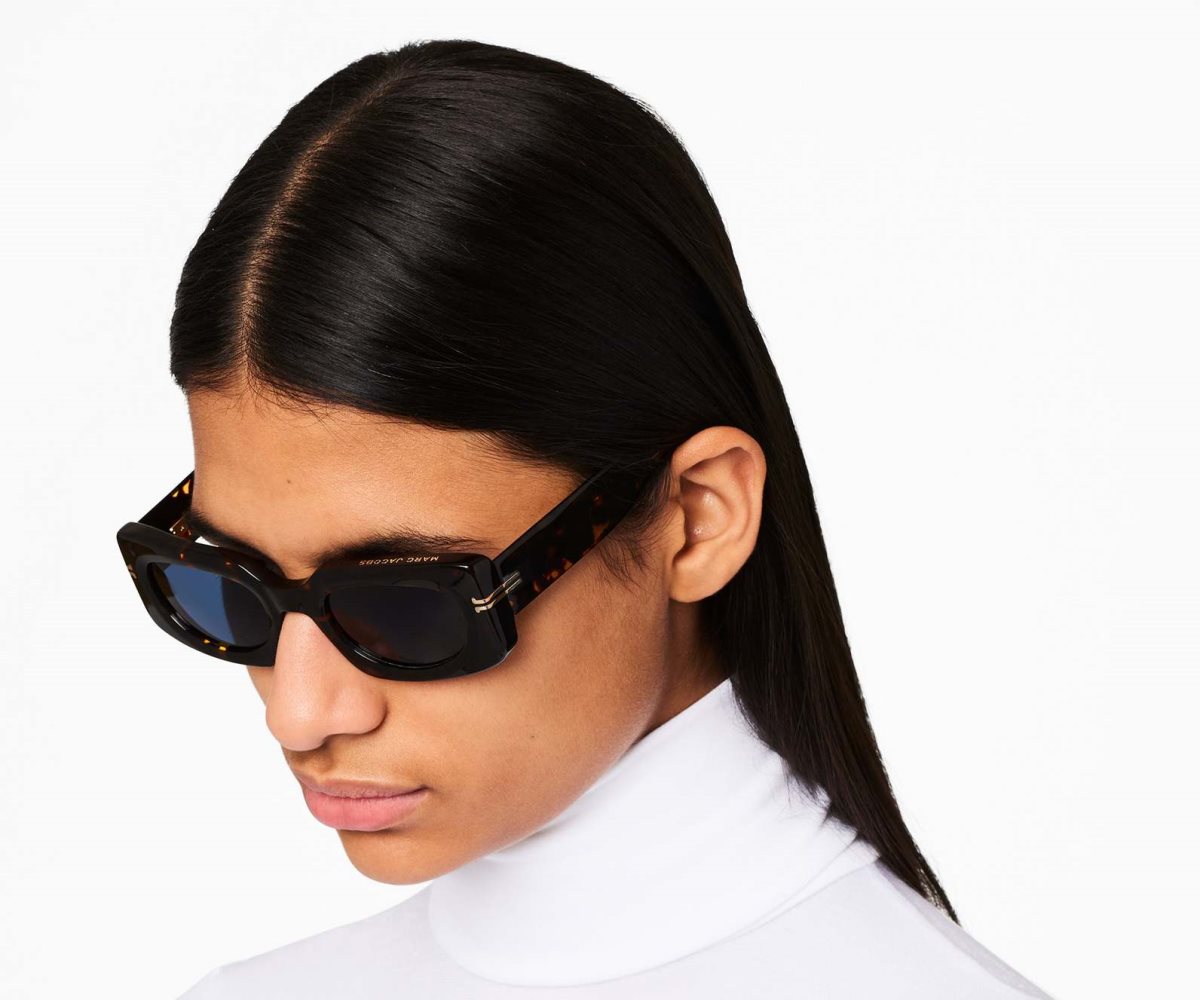 Marc Jacobs Icon Rectangular Sunglasses Havana | 0648KXLVI