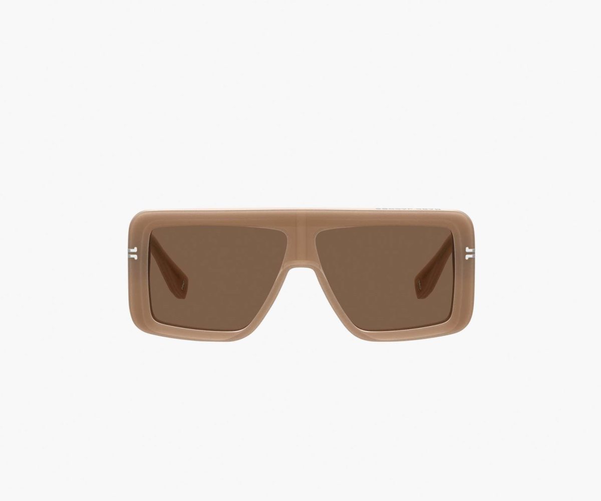 Marc Jacobs Icon Rectangular Sunglasses Nude | 6410FDSKU