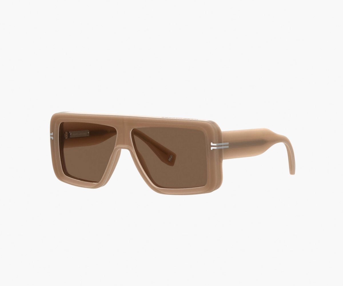 Marc Jacobs Icon Rectangular Sunglasses Nude | 6410FDSKU