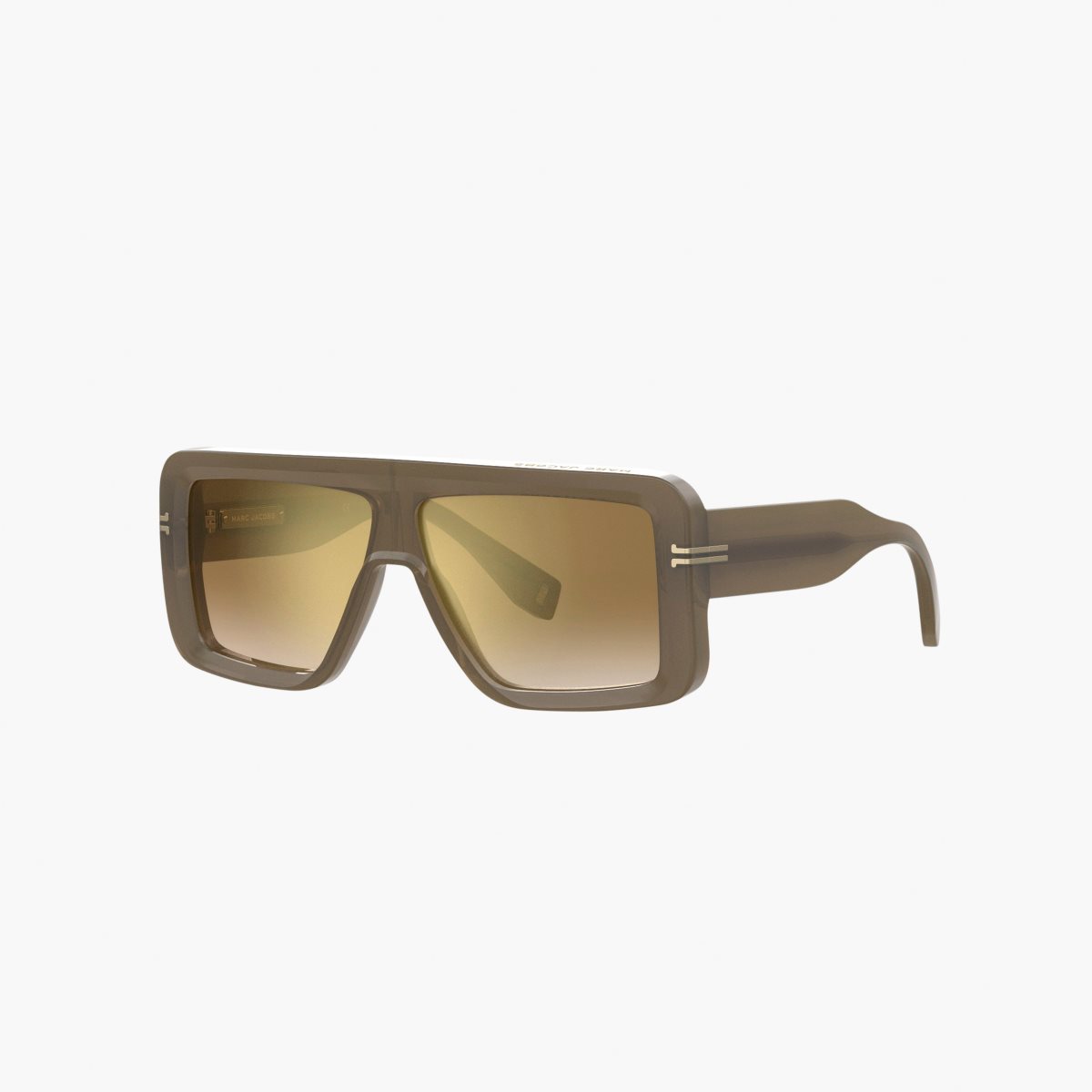 Marc Jacobs Icon Rectangular Sunglasses Olive | 8437PHELD