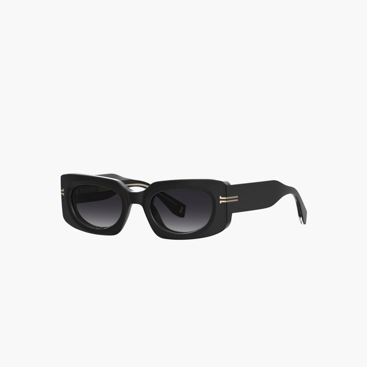 Marc Jacobs Icon Rectangular Sunglasses Black | 8471GUBDK
