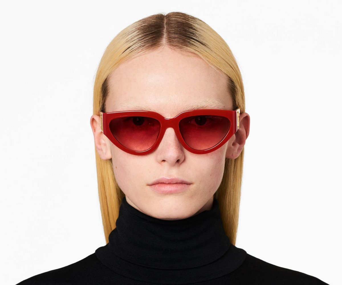 Marc Jacobs J Marc Cat Eye Sunglasses Red | 4782MQWSK