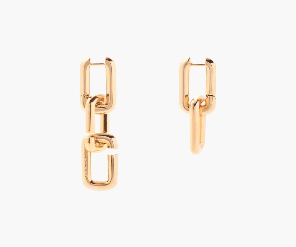 Marc Jacobs J Marc Chain Link Earrings Gold | 2736UCIJA