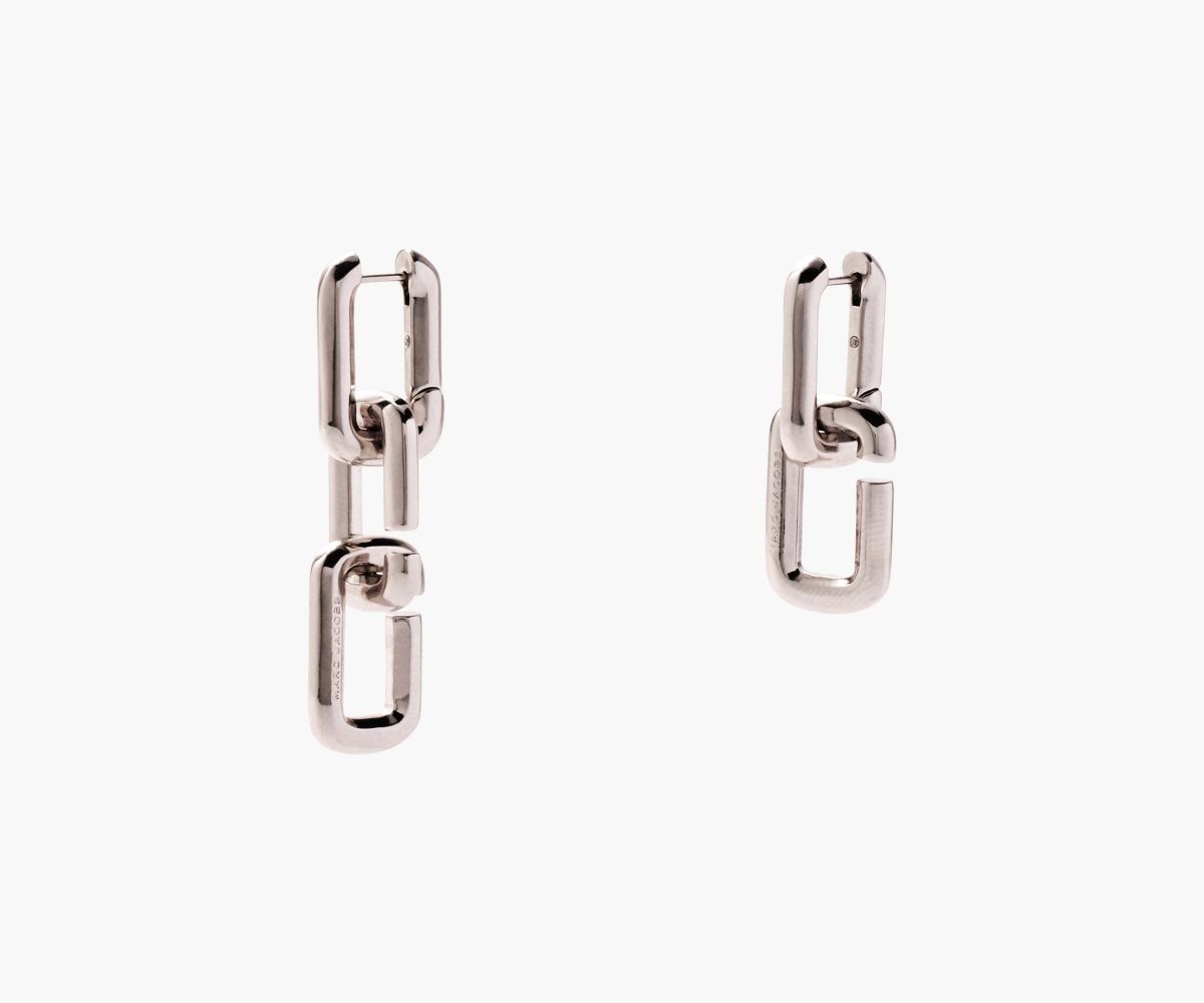 Marc Jacobs J Marc Chain Link Earrings Silver | 0421GZTQV