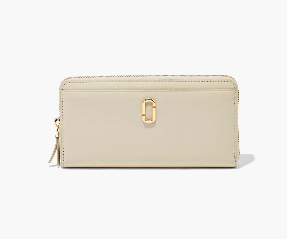 Marc Jacobs J Marc Continental Wallet Cloud White | 9784FPNQK