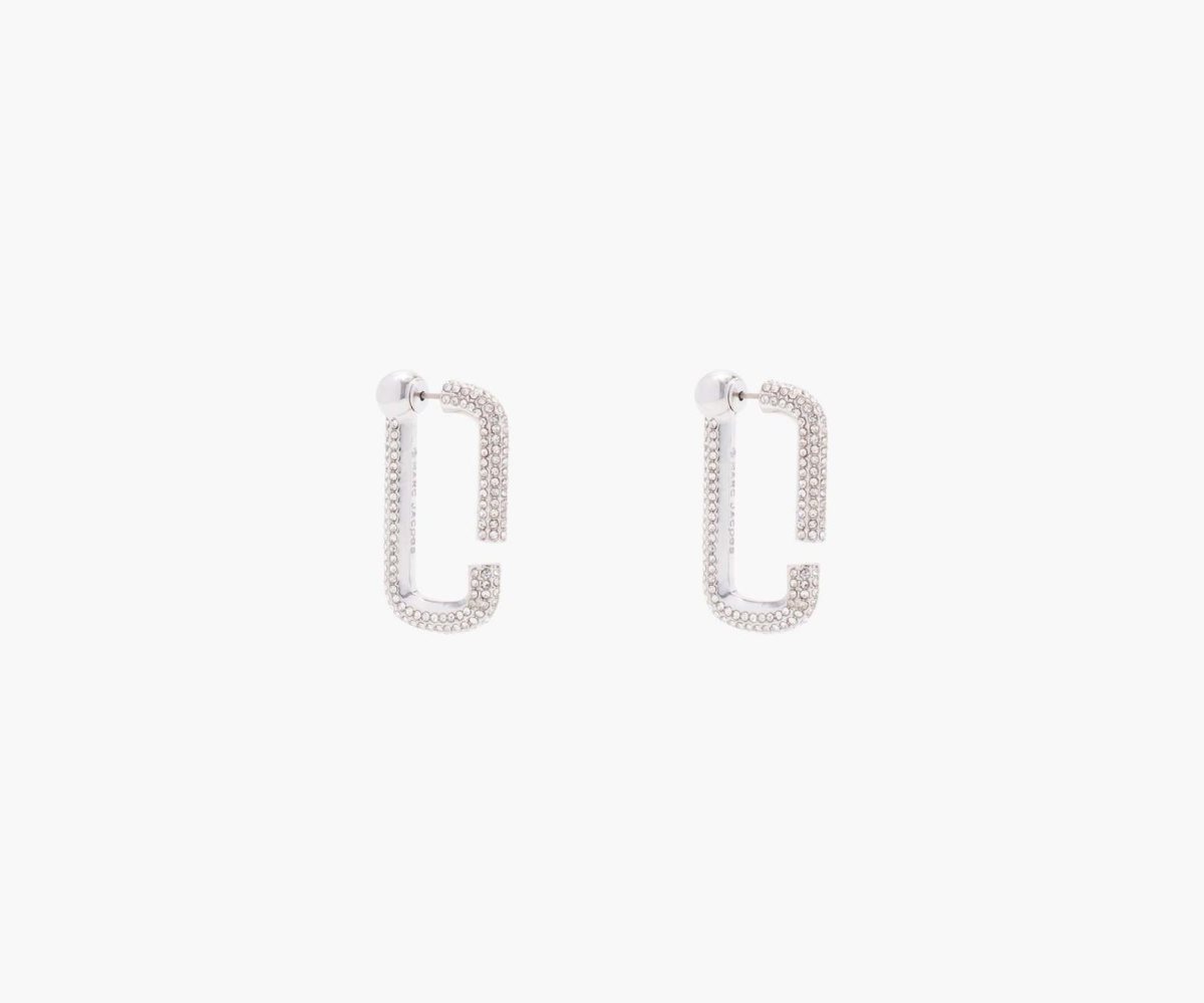 Marc Jacobs J Marc Crystal Hoops Crystal/Silver | 3195WHMJZ