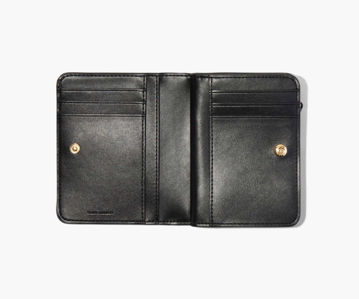 Marc Jacobs J Marc Mini Compact Wallet Black | 9824FZBMJ