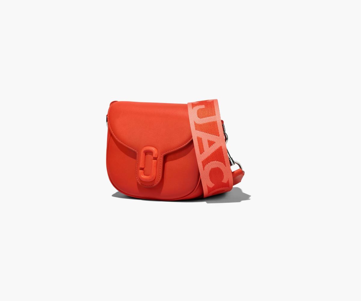 Marc Jacobs J Marc Small Saddle Bag Electric Orange | 8753XKNUM