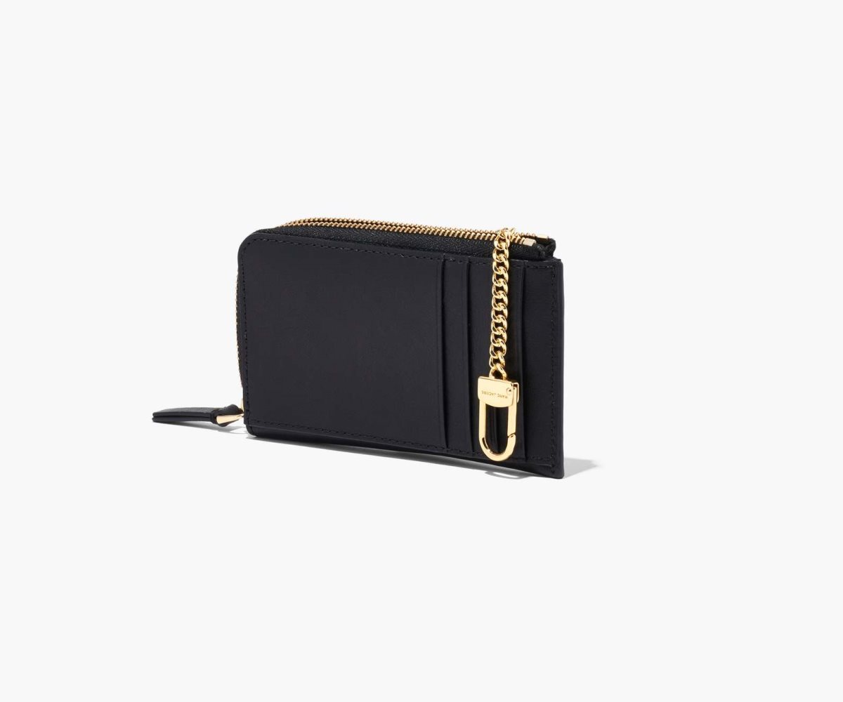 Marc Jacobs J Marc Top Zip Multi Wallet Black | 7801HKVUY