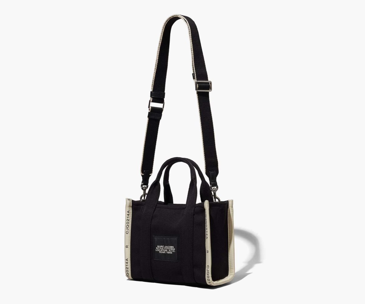 Marc Jacobs Jacquard Mini Tote Bag Black | 0987TBLXF