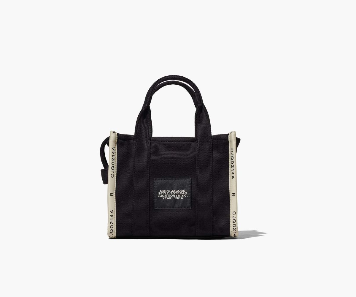 Marc Jacobs Jacquard Mini Tote Bag Black | 0987TBLXF