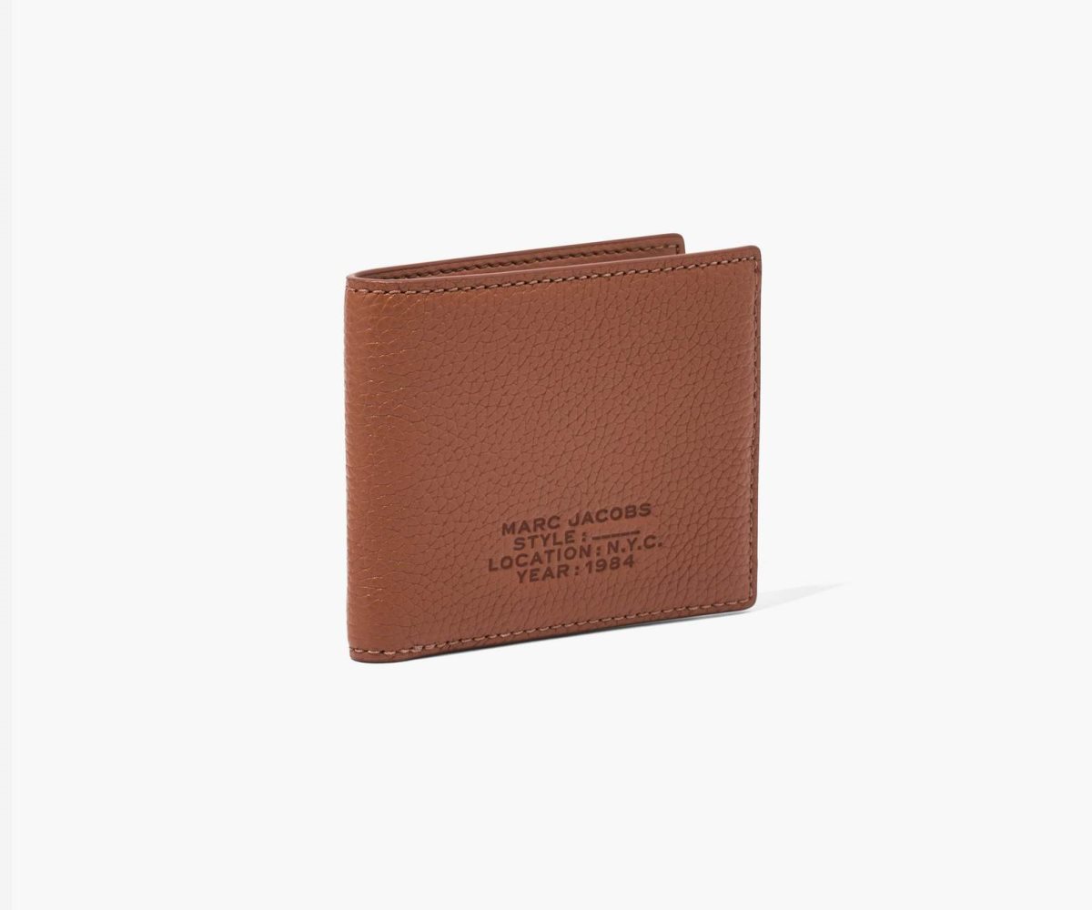 Marc Jacobs Leather Billfold Wallet Argan Oil | 4307JQLTB