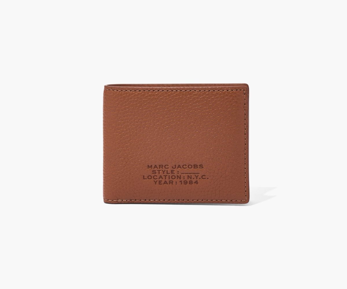 Marc Jacobs Leather Billfold Wallet Argan Oil | 4307JQLTB