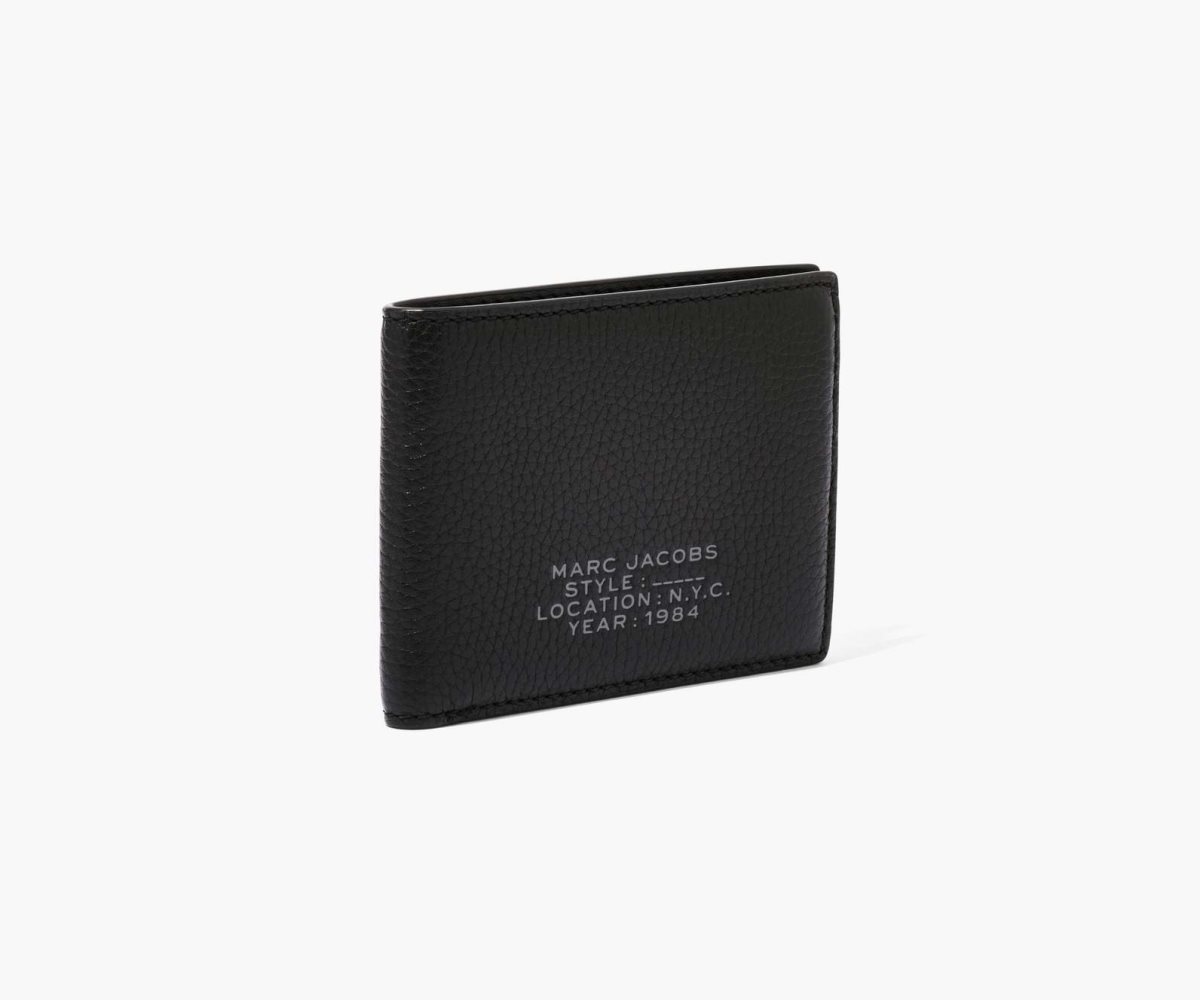 Marc Jacobs Leather Billfold Wallet Black | 7461GUQVJ