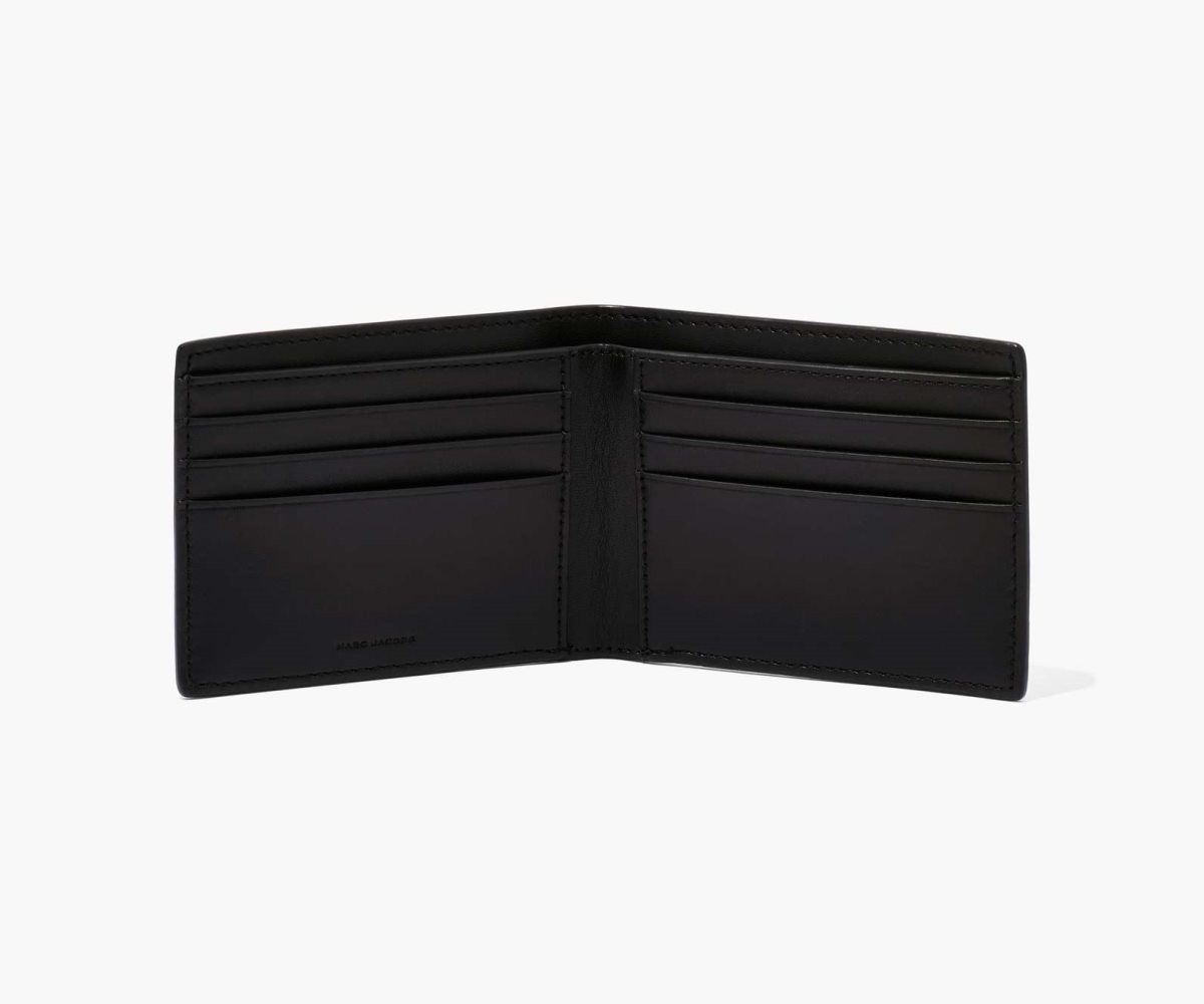 Marc Jacobs Leather Billfold Wallet Black | 7461GUQVJ