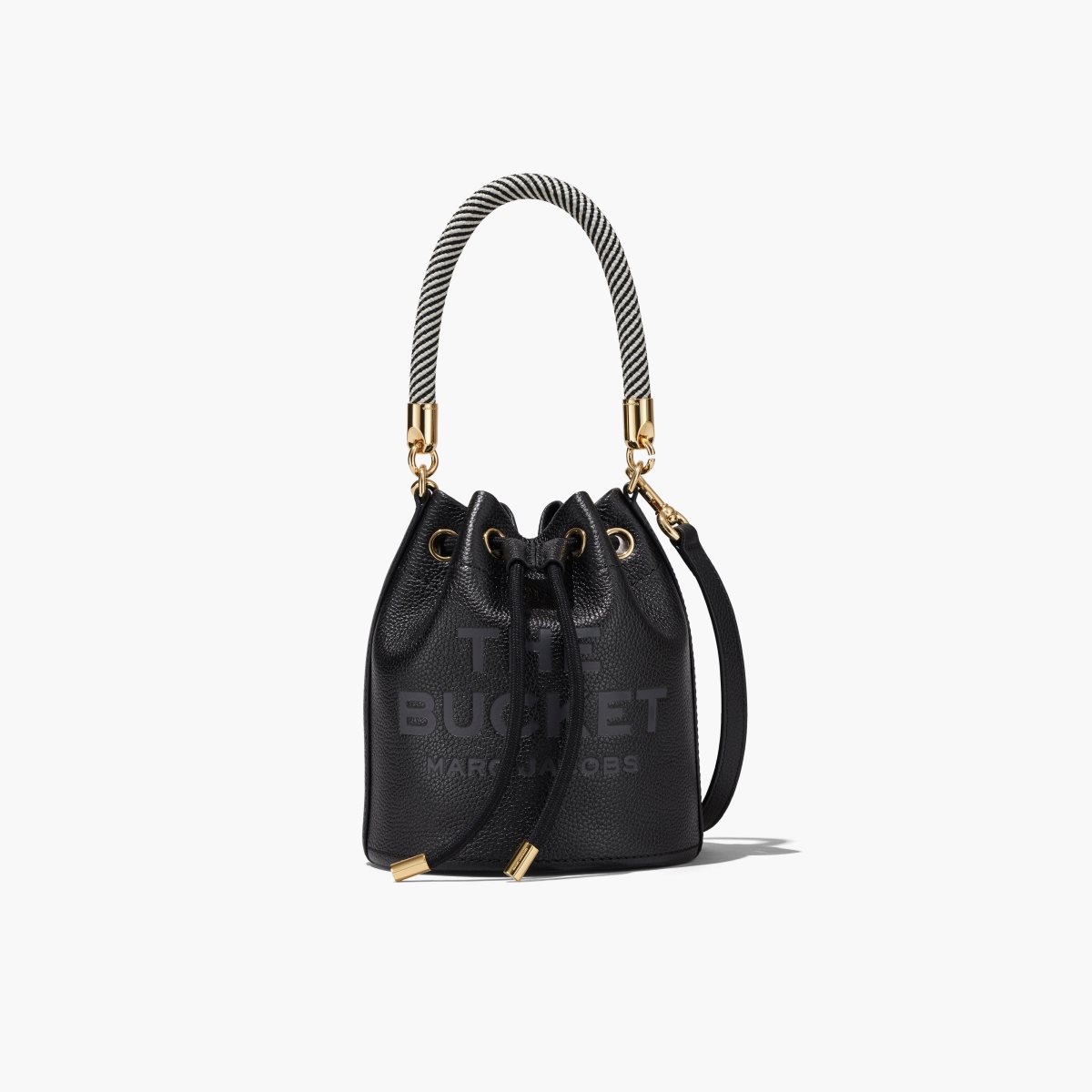 Marc Jacobs Leather Bucket Bag Black | 0365QZNHS