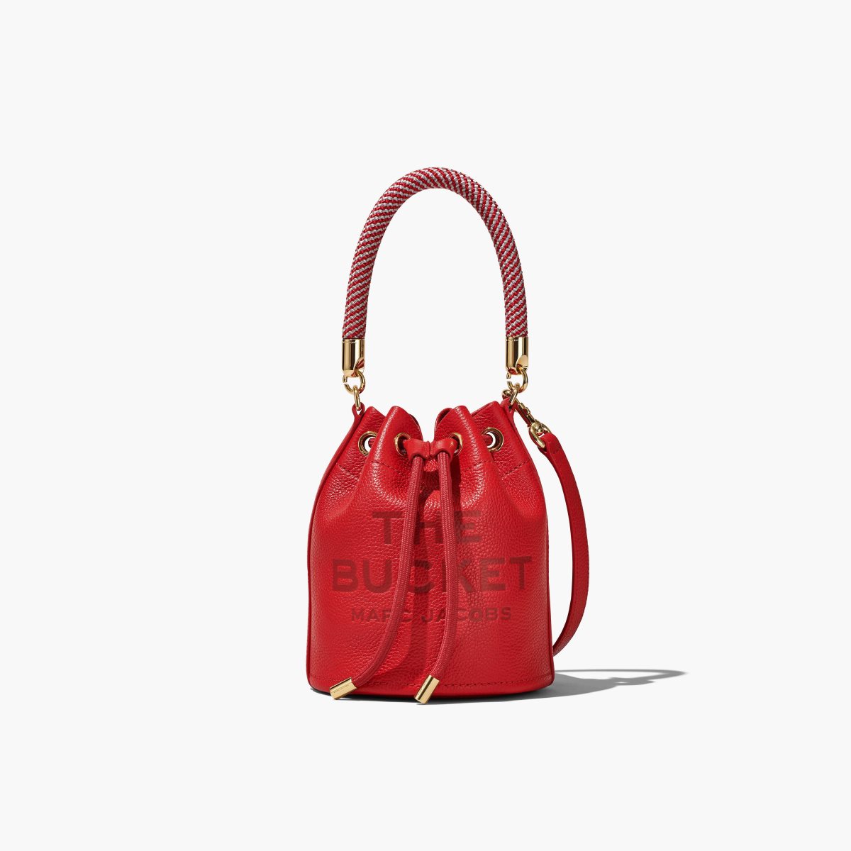 Marc Jacobs Leather Bucket Bag True Red | 0236IRACN