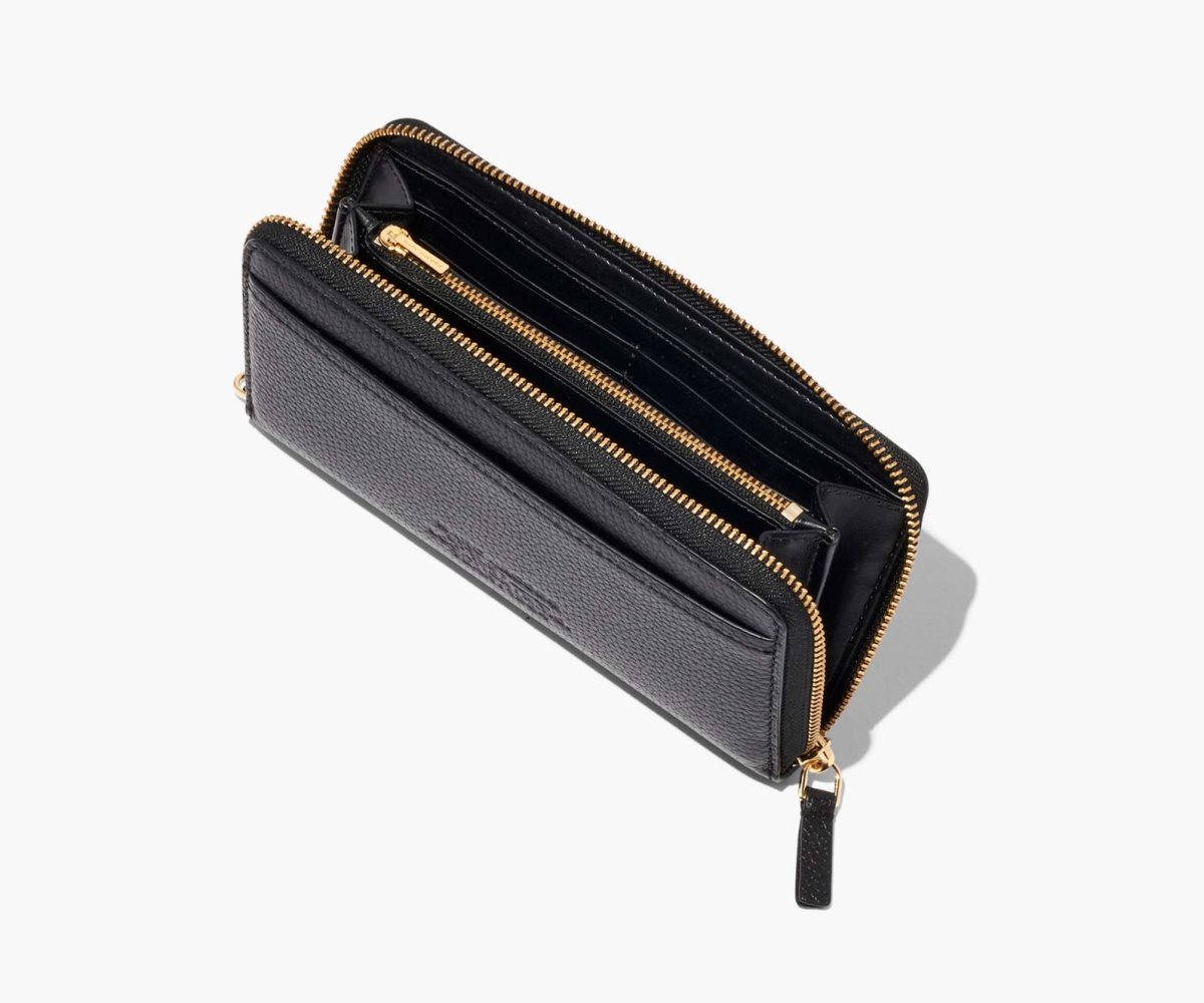 Marc Jacobs Leather Continental Wallet Black | 2359VUYGD