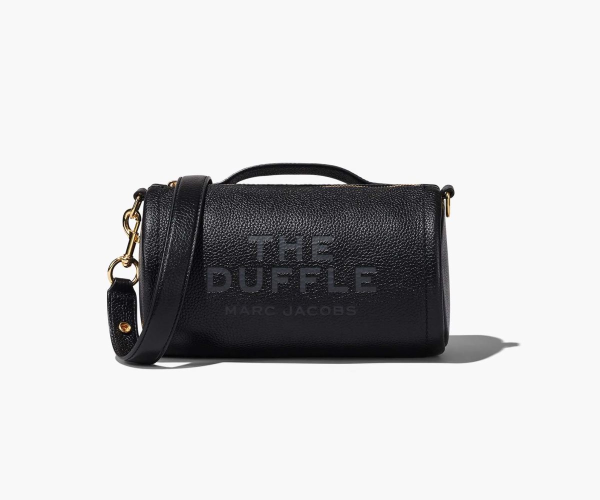 Marc Jacobs Leather Duffle Bag Black | 4907PKDBO