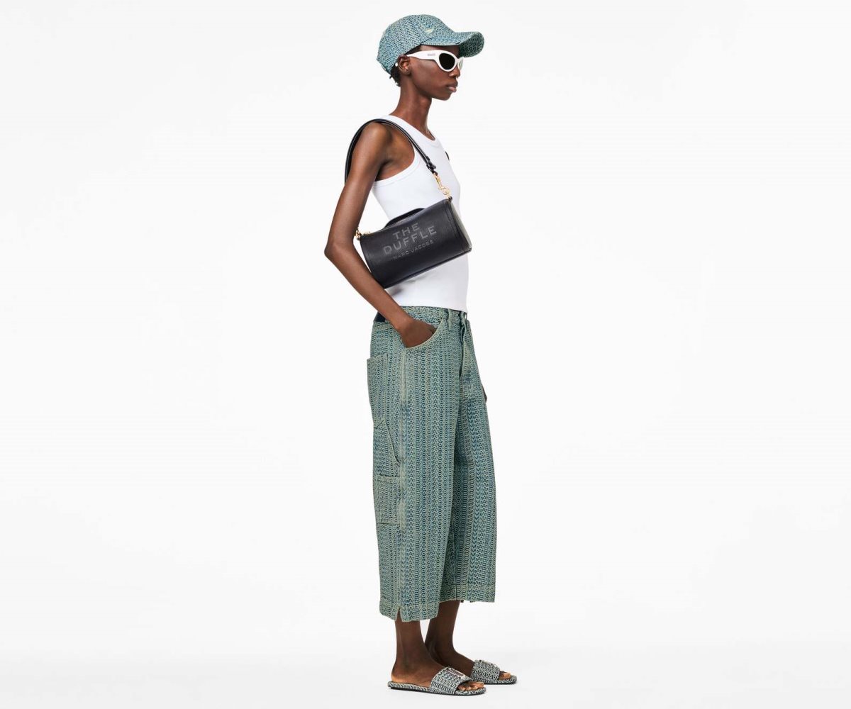 Marc Jacobs Leather Duffle Bag Black | 4907PKDBO