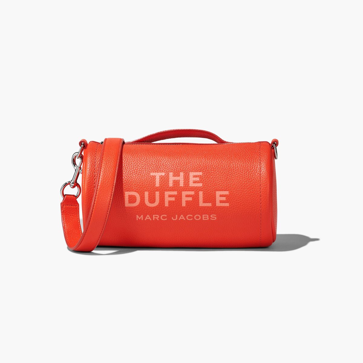 Marc Jacobs Leather Duffle Bag Electric Orange | 6075JOEKM