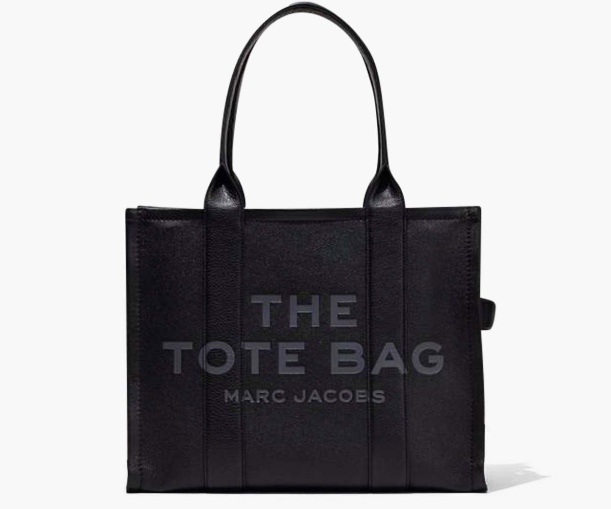 Marc Jacobs Leather Large Tote Bag Black | 1907OEJKA