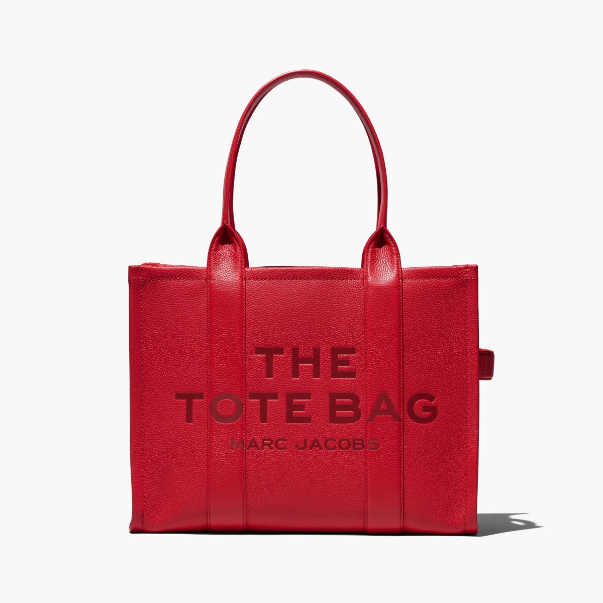Marc Jacobs Leather Large Tote Bag True Red | 3752QAXZU