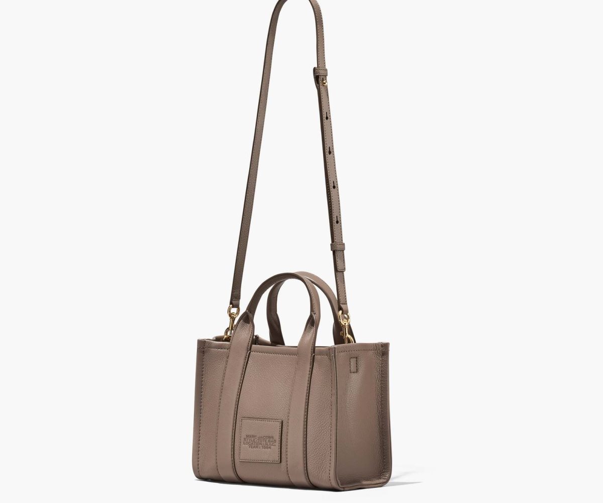 Marc Jacobs Leather Medium Tote Bag Cement | 3706TZKQI
