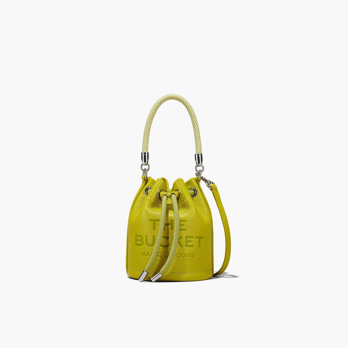 Marc Jacobs Leather Micro Bucket Bag Citronelle | 4796BMSJD