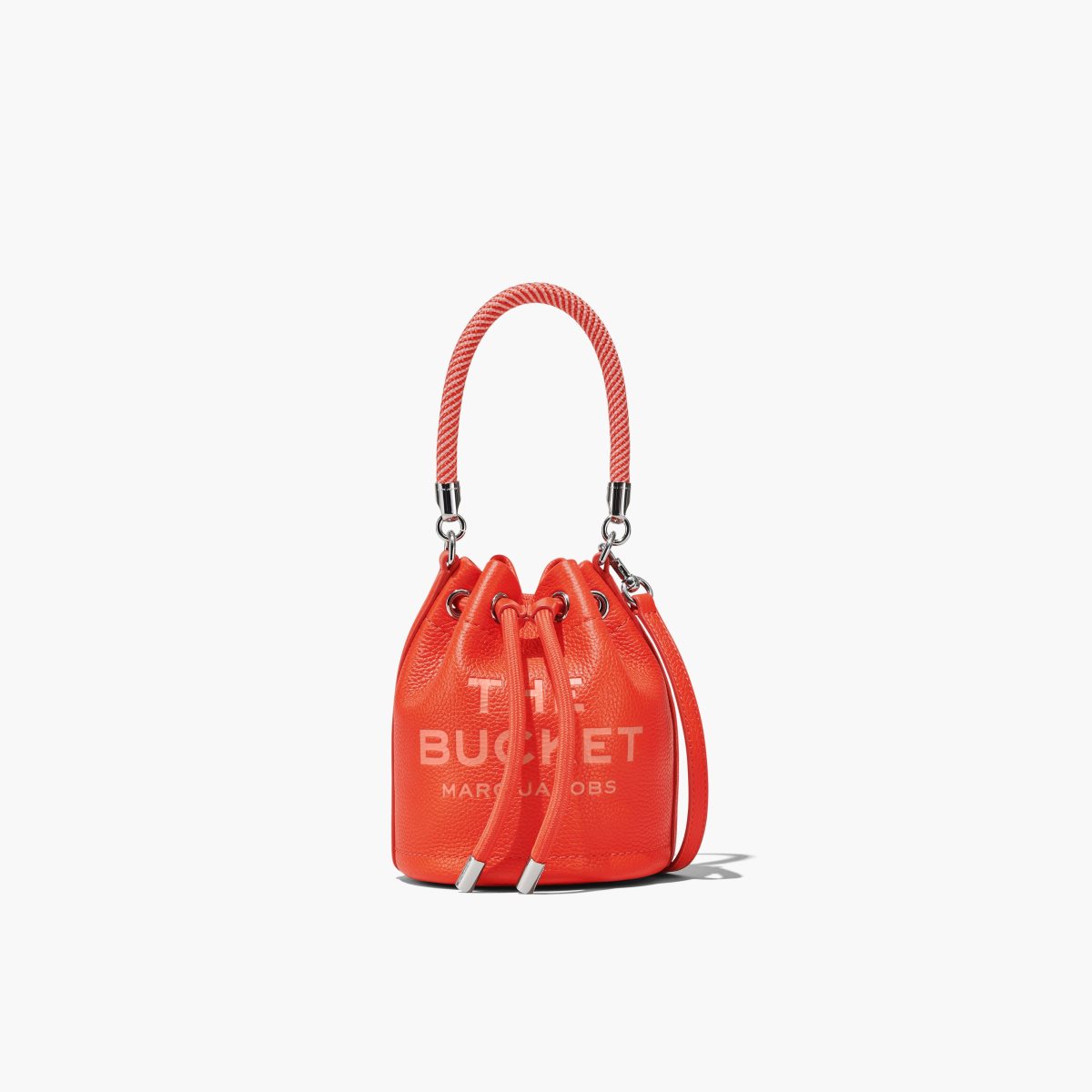 Marc Jacobs Leather Micro Bucket Bag Electric Orange | 7548OIXMB