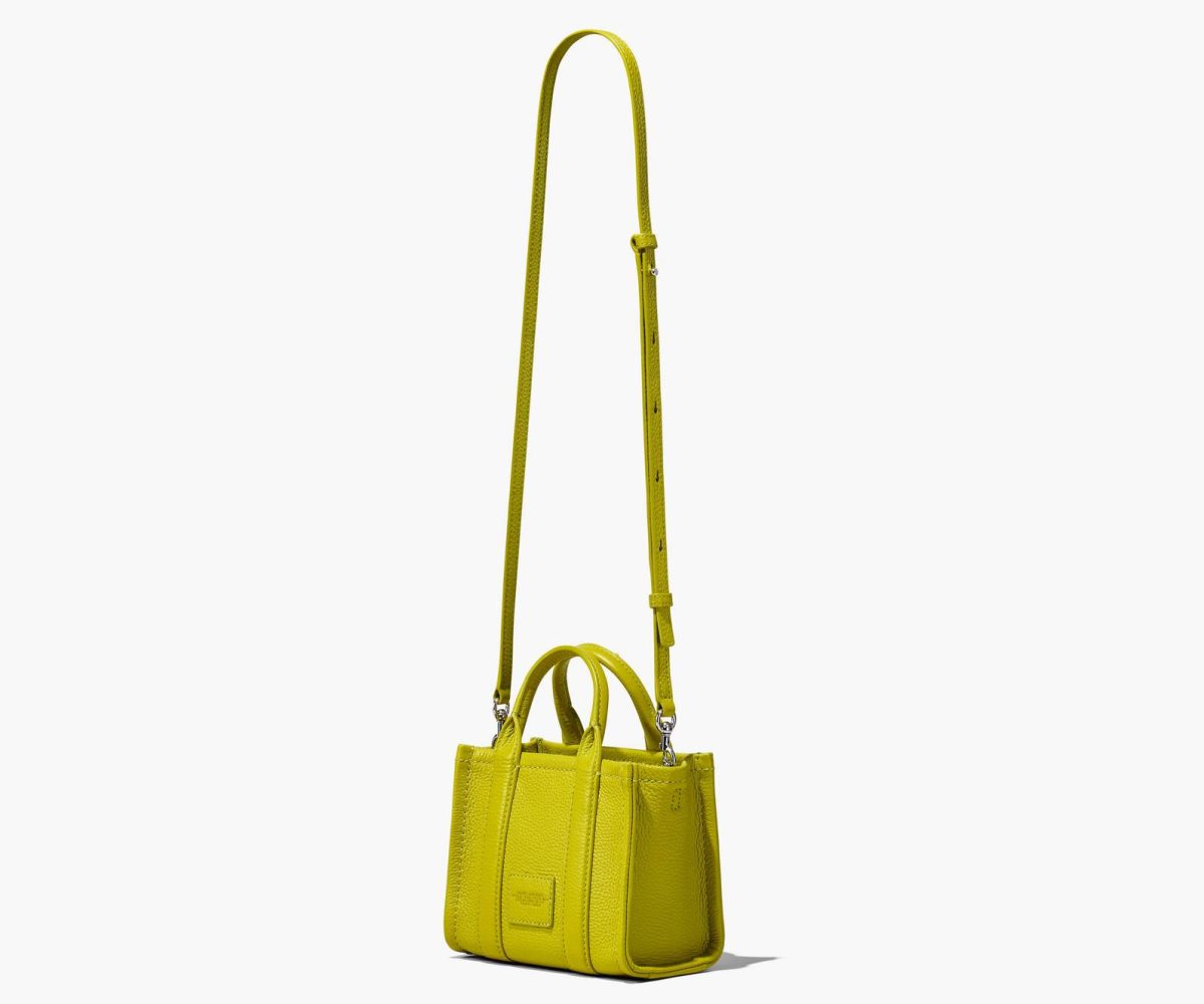Marc Jacobs Leather Micro Tote Bag Citronelle | 7468ORZEL