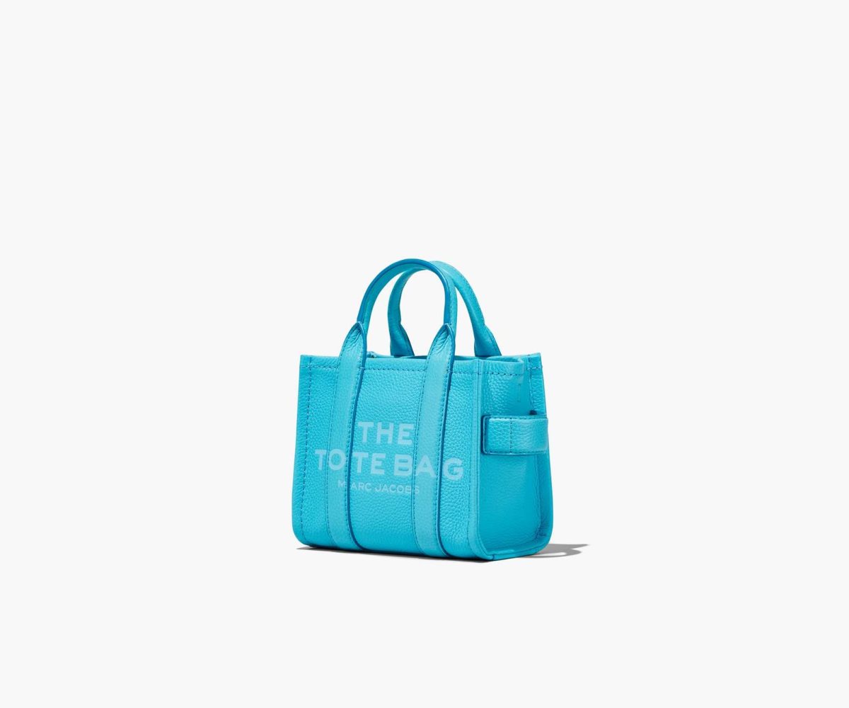 Marc Jacobs Leather Micro Tote Bag Pool | 8926DCUAZ