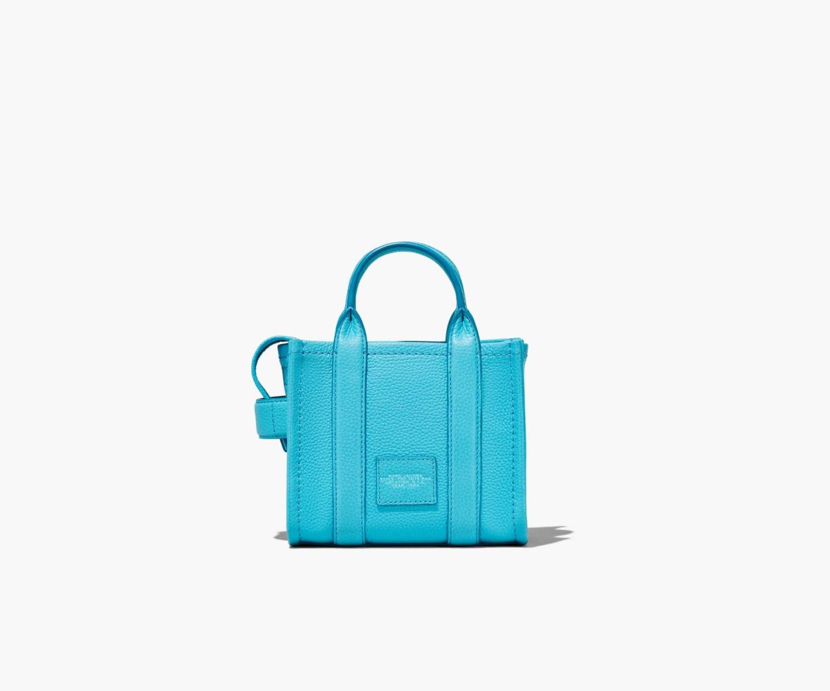 Marc Jacobs Leather Micro Tote Bag Pool | 8926DCUAZ