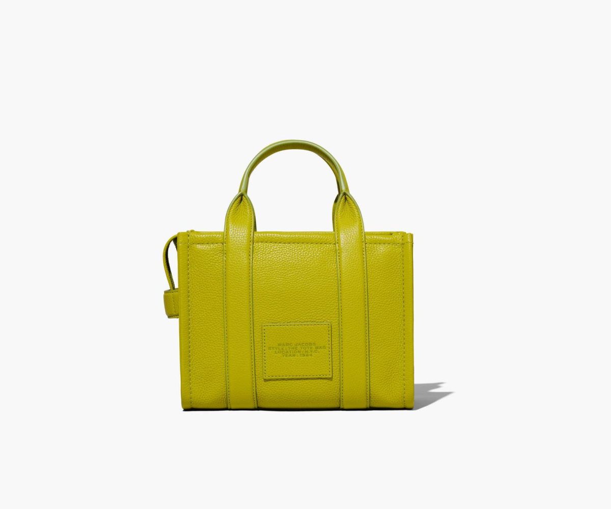 Marc Jacobs Leather Mini Tote Bag Citronelle | 1064QDGHA