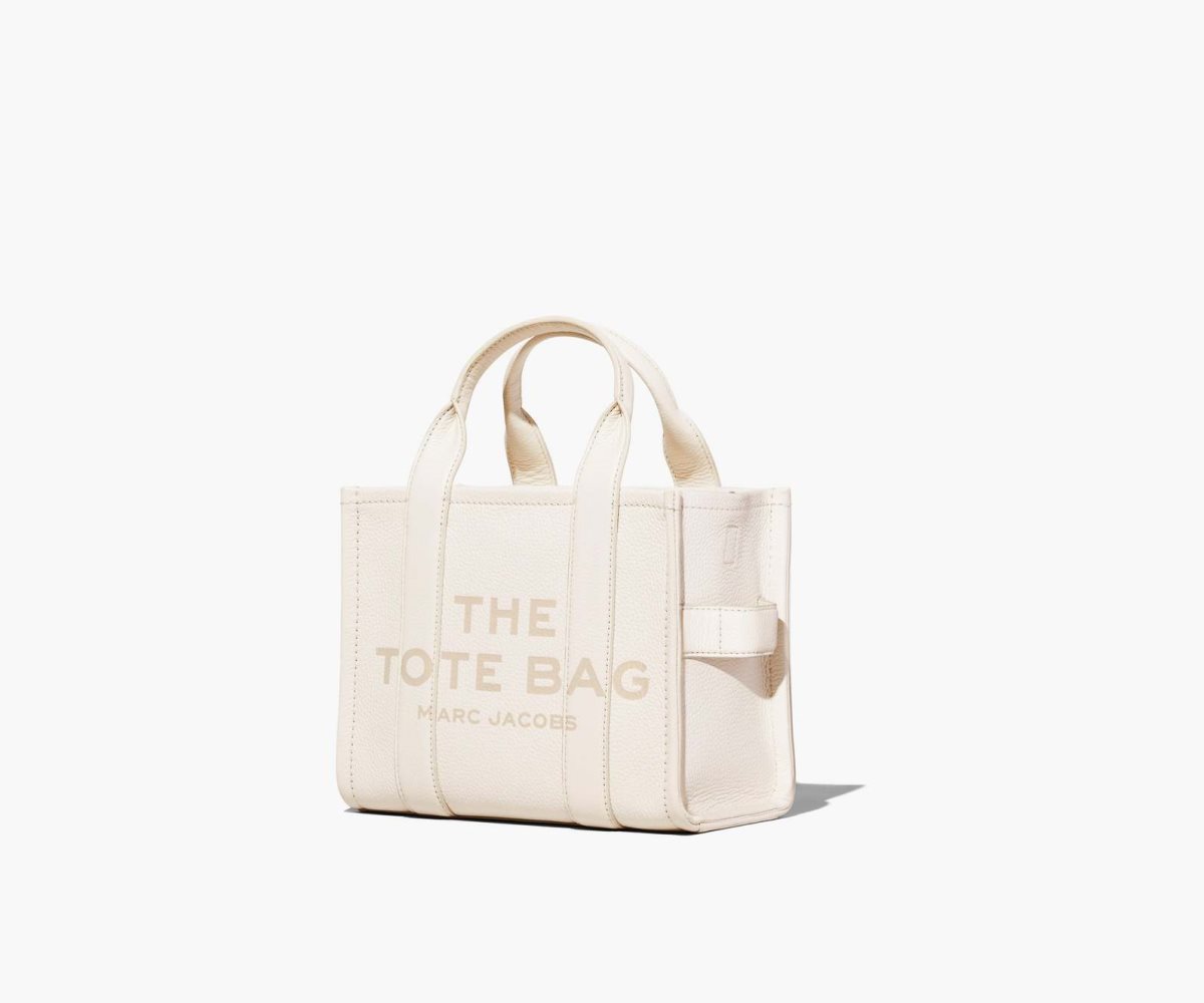 Marc Jacobs Leather Mini Tote Bag Cotton/Silver | 5791PDKRC
