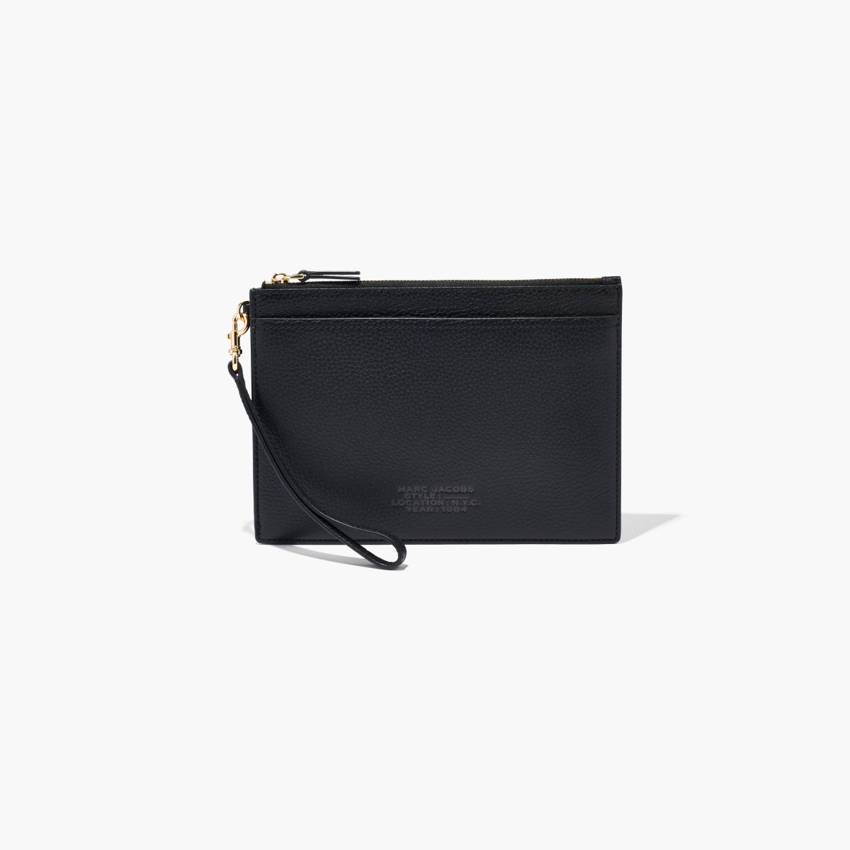 Marc Jacobs Leather Small Wristlet Black | 0267ZWOIH