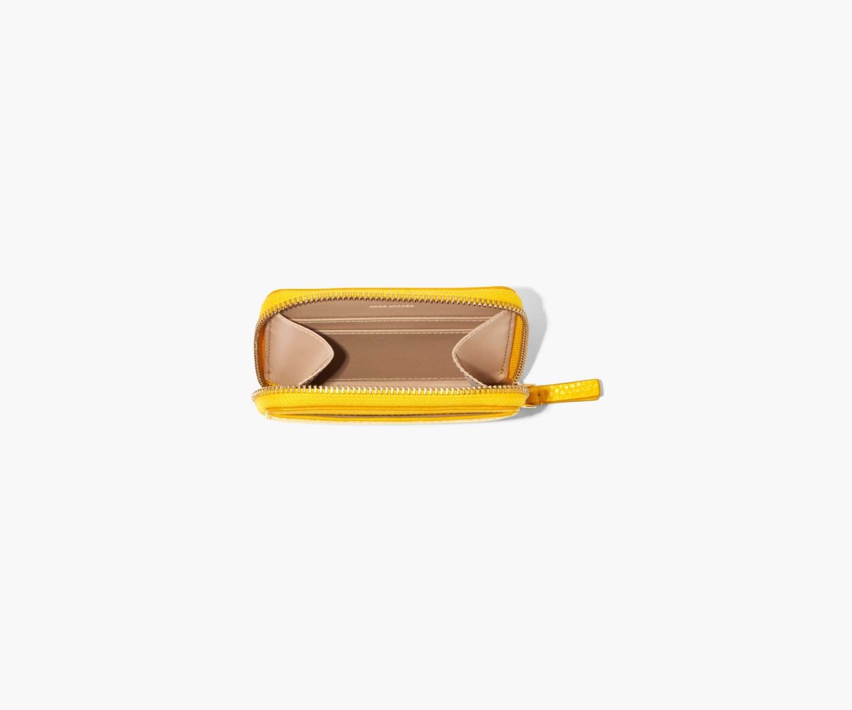 Marc Jacobs Leather Zip Around Wallet Sun | 8672PRUZK