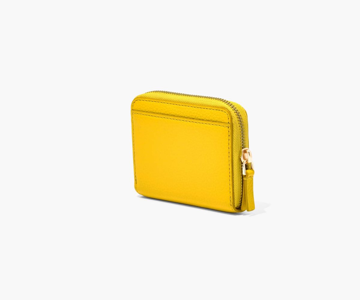 Marc Jacobs Leather Zip Around Wallet Sun | 8672PRUZK