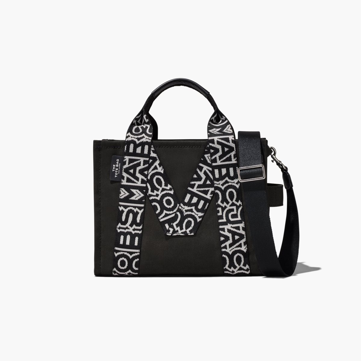 Marc Jacobs M Medium Tote Bag Black/White | 3849HLUKW