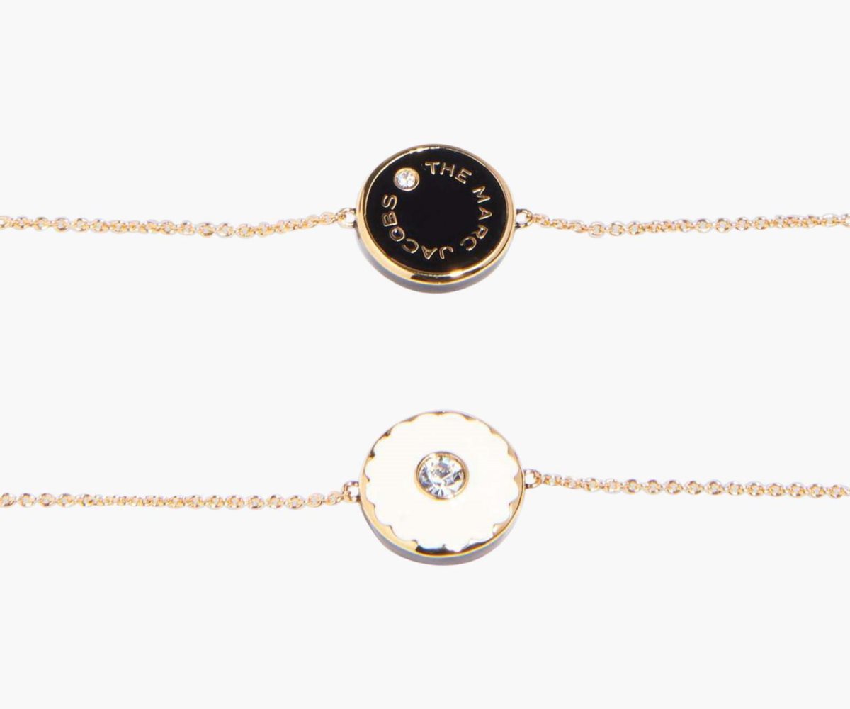 Marc Jacobs Medallion Bracelet Cream/Gold | 6134FTUJG
