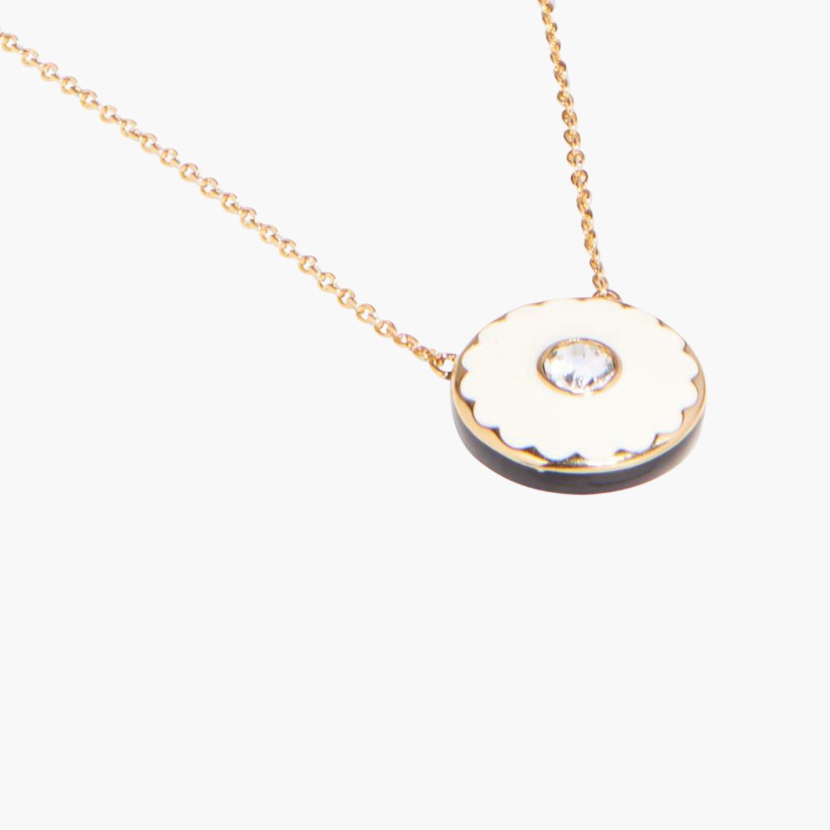 Marc Jacobs Medallion Pendant Cream/Gold | 0913SAXHC