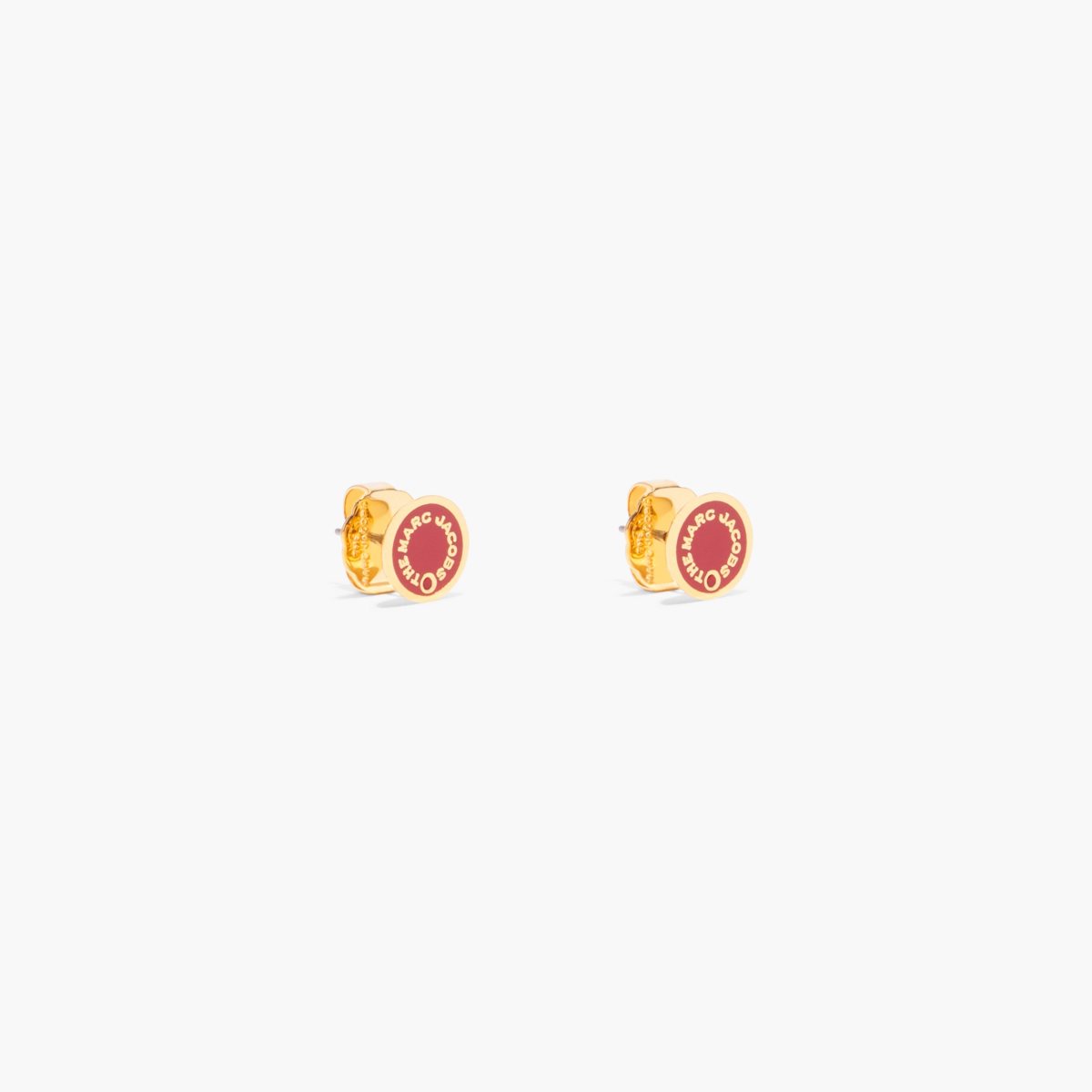 Marc Jacobs Medallion Studs True Red/Gold | 5163GXWKM