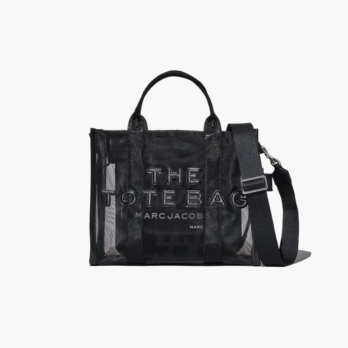 Marc Jacobs Mesh Medium Tote Bag Blackout | 2736IQAGC