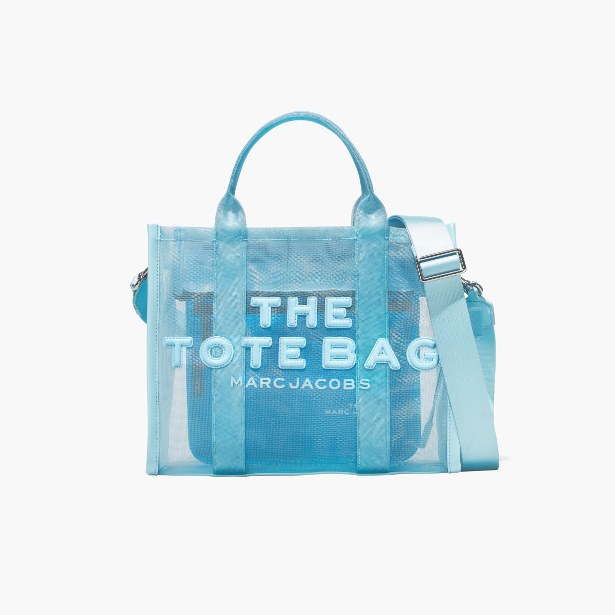 Marc Jacobs Mesh Medium Tote Bag Pale Blue | 8610RMUBK
