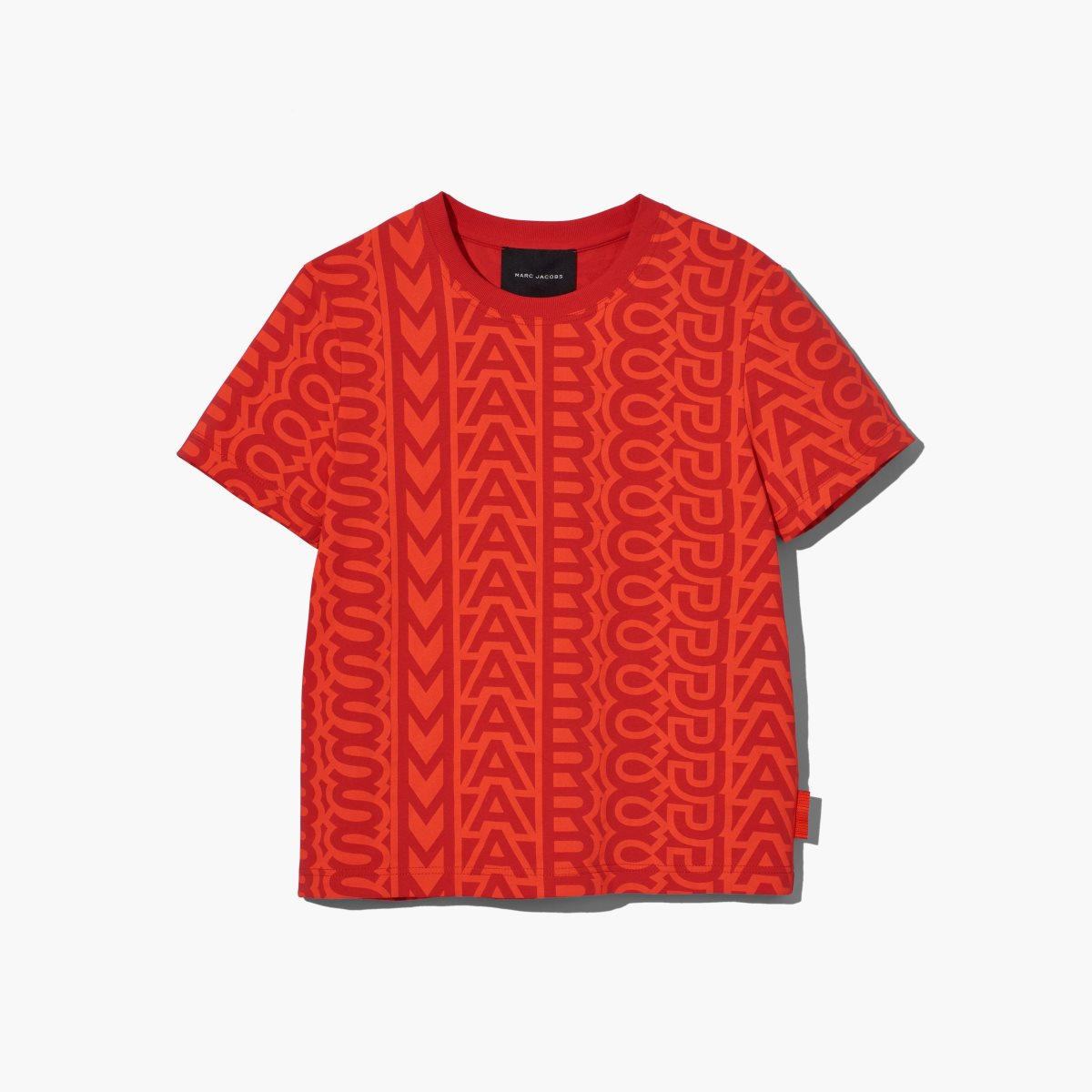 Marc Jacobs Monogram Baby Tee Electric Orange/True Red | 3784MFNCA