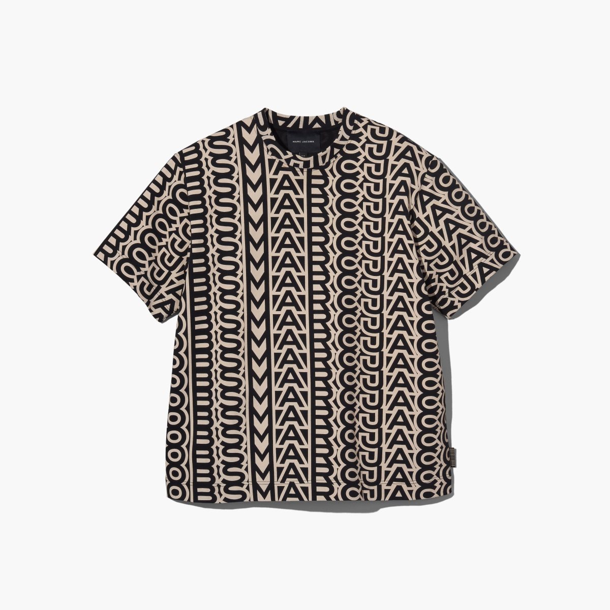 Marc Jacobs Monogram Big T-Shirt Black/Ivory | 3475UWNIR