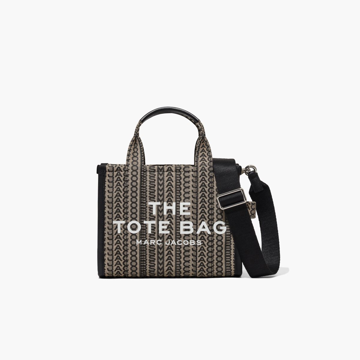 Marc Jacobs Monogram Mini Tote Bag Beige Multi | 2496QREOP