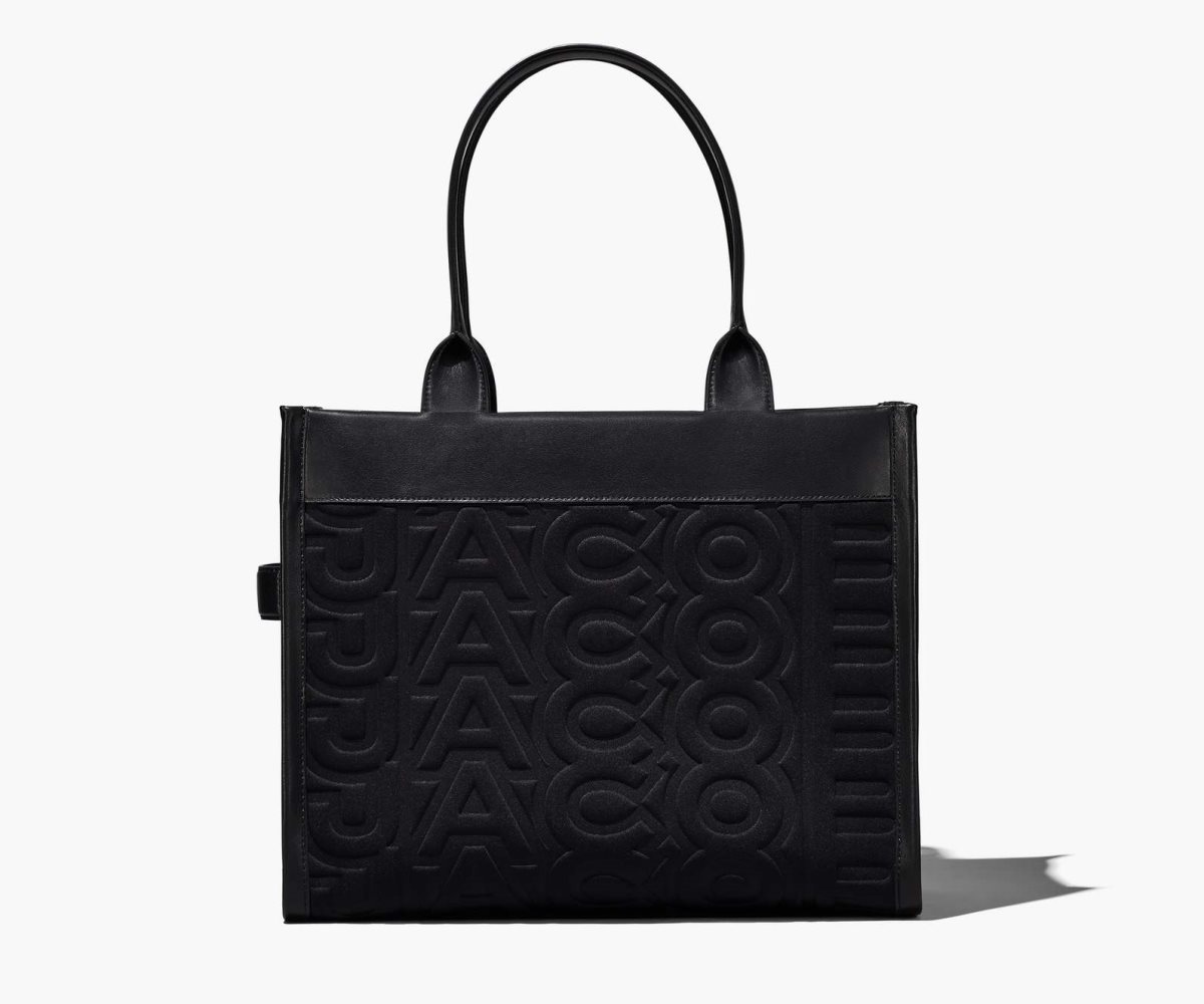 Marc Jacobs Monogram Neoprene Large Tote Bag Black | 8541QZURI